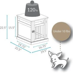 Casual Home Chappy Single Door Furniture Style Dog Crate & Wood Slats -Dog Supply Store 209967 PT2. AC SS1800 V1618345923