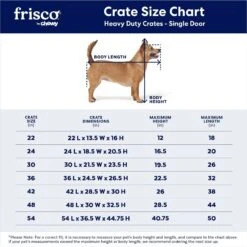 Frisco Heavy Duty Single Door Wire Dog Crate -Dog Supply Store 210677 PT2. AC SS1800 V1667859376