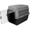 Aspen Pet Traditional Dog & Cat Kennel, Gray/Black