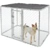 MidWest K9 Steel Chain Link Portable Outdoor Dog Kennel