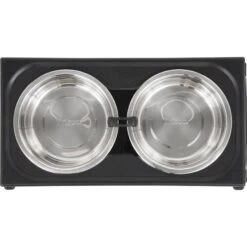 Frisco Stainless Steel Bowls With Adjustable Elevated Holder -Dog Supply Store 216015 PT3. AC SS1800 V1591020388