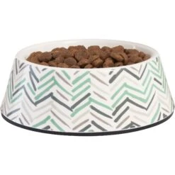 Frisco Chevron Brushed Melamine Bowl -Dog Supply Store 216059 PT2. AC SS1800 V1591020984
