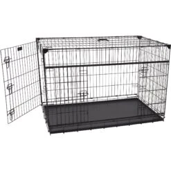 Lucky Dog Sliding Double Door Wire Dog Crate -Dog Supply Store 217625 PT5. AC SS1800 V1585762858