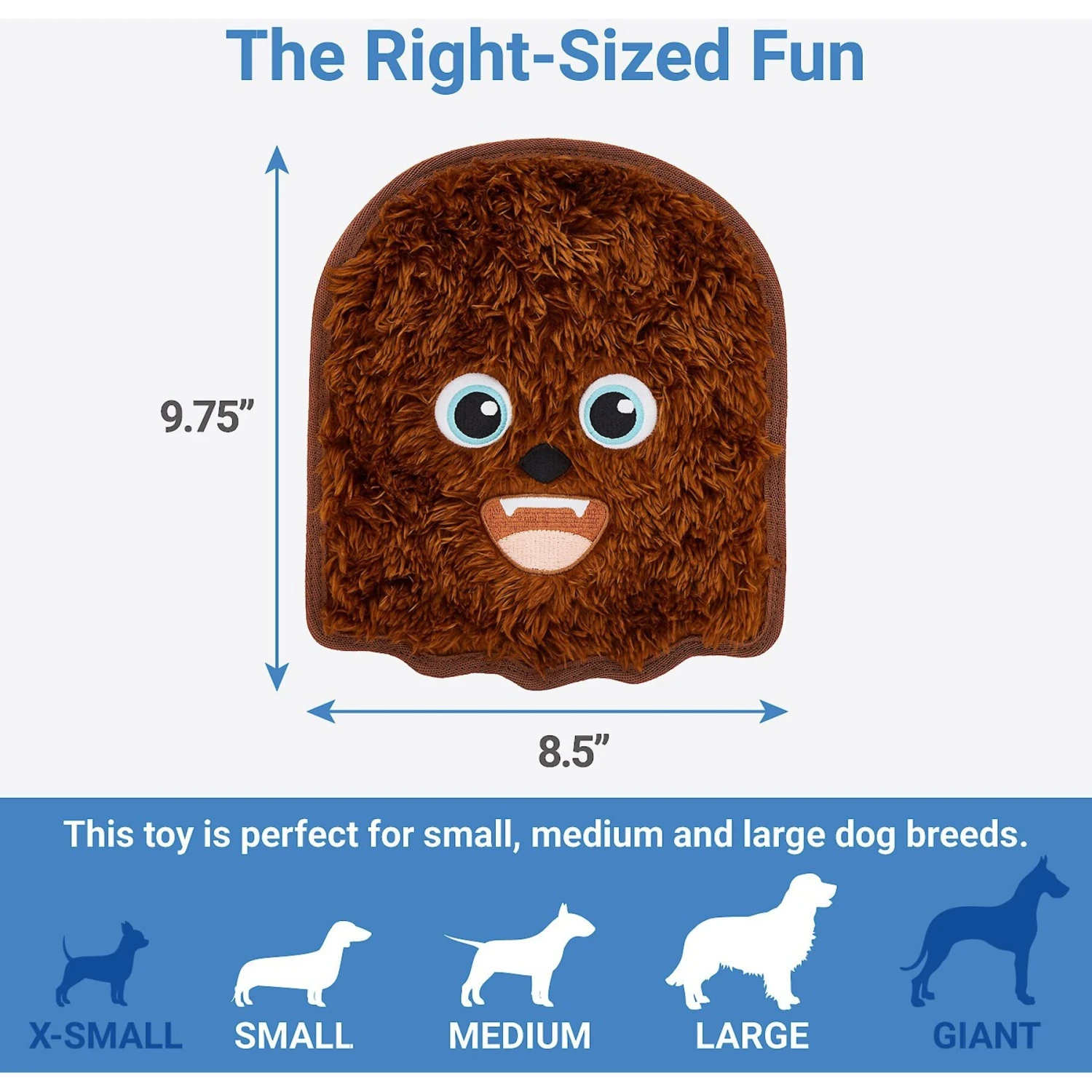 STAR WARS CHEWBACCA Flat Plush Squeaky Dog Toy 2 STAR WARS CHEWBACCA Flat Plush Squeaky Dog Toy - Image 2