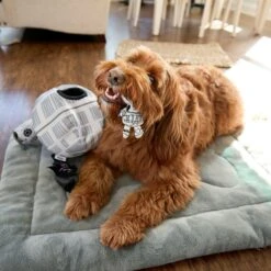 STAR WARS DEATH STAR Hide & Seek Puzzle Plush Squeaky Dog Toy -Dog Supply Store 220665 PT3. AC SS1800 V1682541054