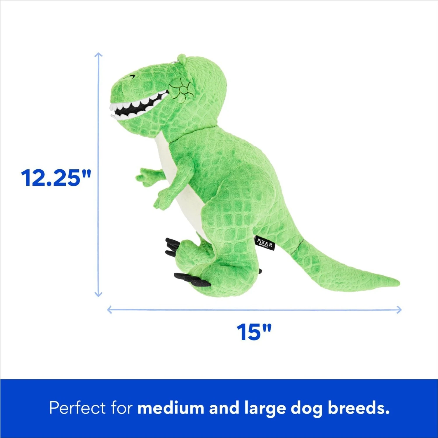 Pixar Rex Plush Squeaky Dog Toy 2 Pixar Rex Plush Squeaky Dog Toy - Image 2