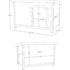 TRIXIE Natura Flat Roof Club Dog House 9 TRIXIE Natura Flat Roof Club Dog House -Dog Supply Store 221604 PT8. AC SS1800 V1632798130