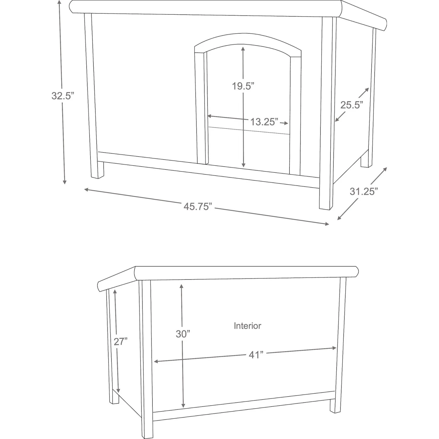 TRIXIE Natura Flat Roof Club Dog House 5 TRIXIE Natura Flat Roof Club Dog House - Image 5