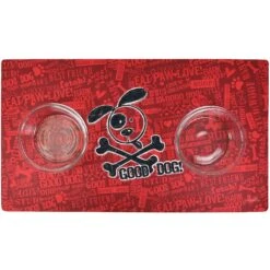Drymate Red Good Dog Cross Bones Dog Bowl Place Mat 9 Drymate Red Good Dog Cross Bones Dog Bowl Place Mat -Dog Supply Store 222047 PT2. AC SS1800 V1651156333