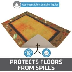 Drymate Bow Wow Border Dog Bowl Place Mat -Dog Supply Store 222049 PT3. AC SS1800 V1651239396