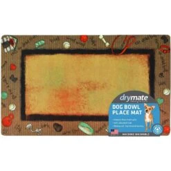 Drymate Bow Wow Border Dog Bowl Place Mat -Dog Supply Store 222049 PT5. AC SS1800 V1650986787