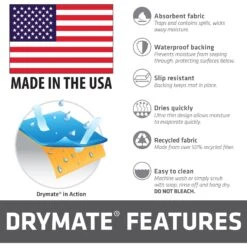 Drymate Bow Wow Border Dog Bowl Place Mat -Dog Supply Store 222049 PT6. AC SS1800 V1657656279