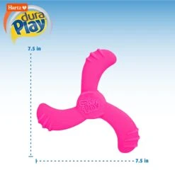 Hartz Dura Play Boomerang Bacon Scented Squeaky Latex Dog Toy, Color Varies -Dog Supply Store 222813 PT2. AC SS1800 V1661201299