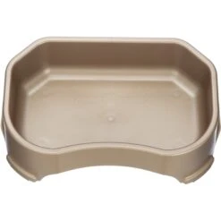 Neater Pets Big Bowl Non-Skid Polypropylene Pet Bowl, Champagne -Dog Supply Store 224739 pt2. AC SS1800 V1583445871