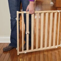 MidWest Extra-Wide Wood Dog Gate -Dog Supply Store 226372 PT3. AC SS1800 V1583958797