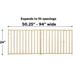 MidWest Extra-Wide Wood Dog Gate -Dog Supply Store 226372 PT4. AC SS1800 V1583958824
