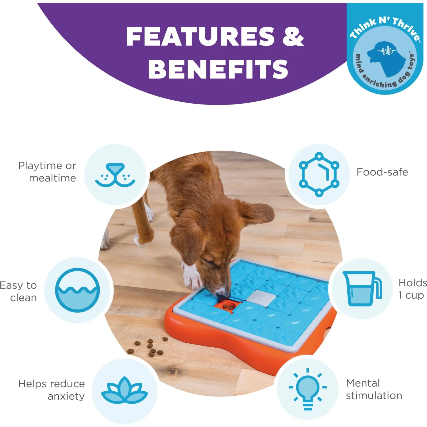 Nina Ottosson By Outward Hound Challenge Slider Dog Toy 2 Nina Ottosson By Outward Hound Challenge Slider Dog Toy - Image 2