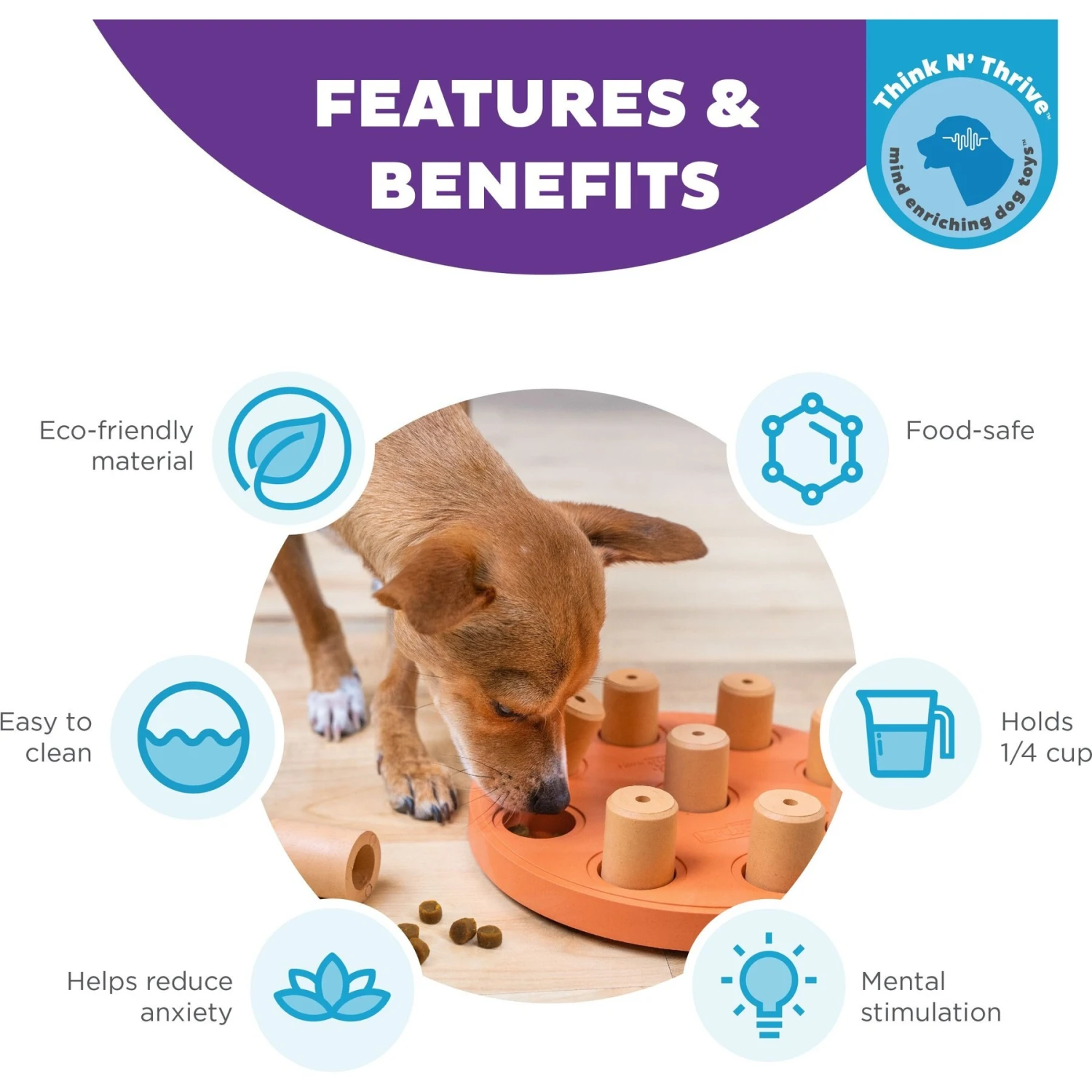 Nina Ottosson By Outward Hound Dog Smart Composite Dog Toy 2 Nina Ottosson By Outward Hound Dog Smart Composite Dog Toy - Image 2