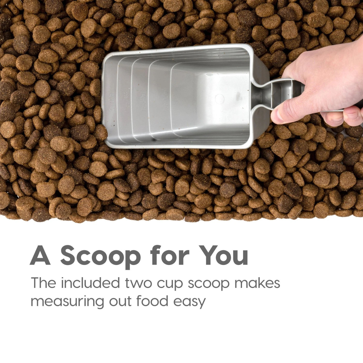 IRIS USA 3-Piece WeatherPro Airtight Stackable Dog, Cat & Bird Food Storage Container Combo With Scoop & Treat Box 7 IRIS USA 3-Piece WeatherPro Airtight Stackable Dog, Cat & Bird Food Storage Container Combo With Scoop & Treat Box - Image 7