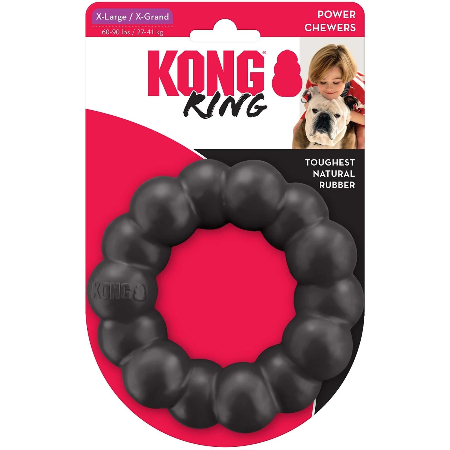 KONG Ring Dog Chew Toy, X-Large 2 KONG Ring Dog Chew Toy, X-Large - Image 2
