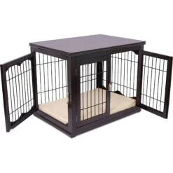 Internet's Best Double Door Furniture Style Dog Crate & End Table -Dog Supply Store 233361 PT4. AC SS1800 V1588165627