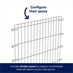 Frisco Heavy Duty Enhanced Lock Double Door Fold & Carry Wire Dog Crate & Mat Kit -Dog Supply Store 233736 PT6. AC SS1800 V1671661487