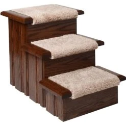 Premier Pet Steps 3 Step Carpet Thread Dog & Cat Stairs