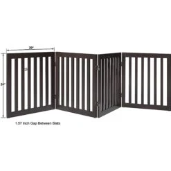 Unipaws 4 Panel Free Standing Dog Gate -Dog Supply Store 241588 PT5. AC SS1800 V1600389969