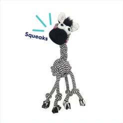Frisco Zebra Rope Squeaky Dog Toy 7 Frisco Zebra Rope Squeaky Dog Toy -Dog Supply Store 242163 PT2. AC SS1800 V1691785246