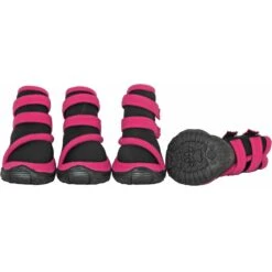 Pet Life Performance-Coned Premium Stretch Supportive Dog Shoes, 4 Count
