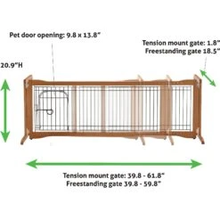 Richell Sitter Freestanding Dog Gate, Autumn Matte -Dog Supply Store 243577 PT4. AC SS1800 V1595562098