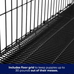 Frisco Heavy Duty All-in-1 Multi-Stage 3 Door Collapsible Wire Dog Crate -Dog Supply Store 247915 PT3. AC SS1800 V1609194742