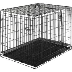 Frisco Heavy Duty All-in-1 Multi-Stage 3 Door Collapsible Wire Dog Crate -Dog Supply Store 247915 PT7. AC SS1800 V1611872185