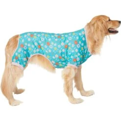 Frisco Teal Floral Dog & Cat Jersey PJs -Dog Supply Store 249132 PT2. AC SS1800 V1637674341