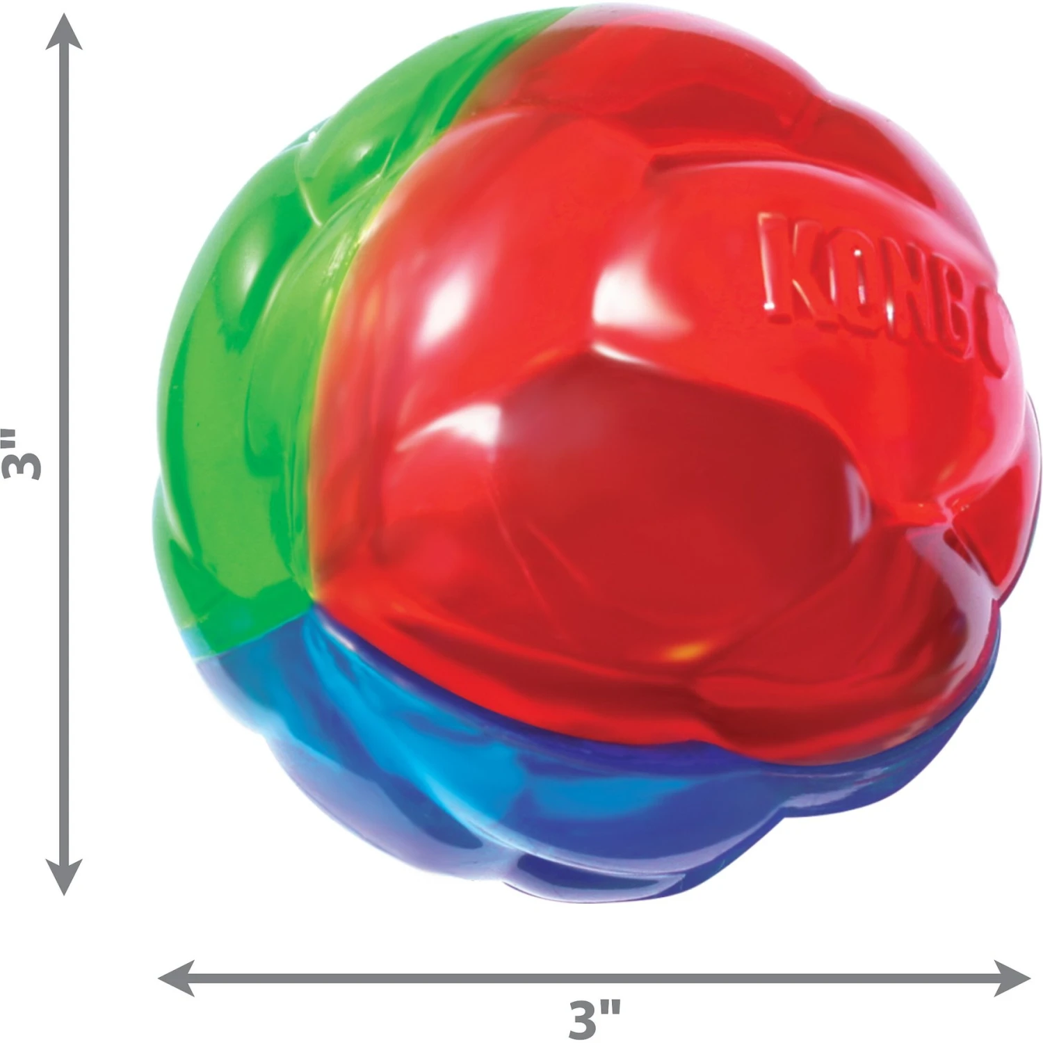 KONG Twistz Ball Dog Toy 2 KONG Twistz Ball Dog Toy - Image 2