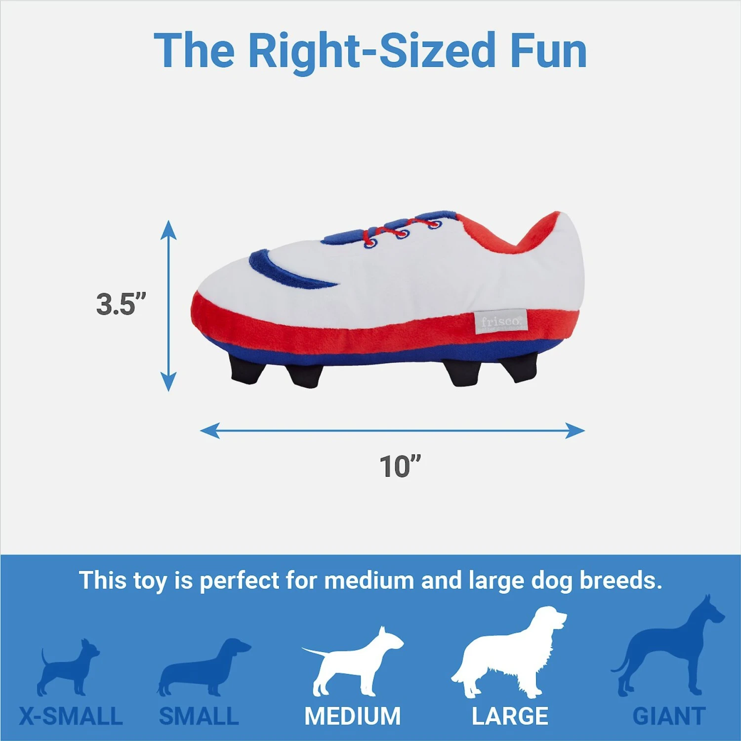 Frisco Baseball Cleat Latex Dog Toy 2 Frisco Baseball Cleat Latex Dog Toy - Image 2