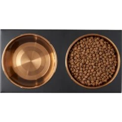 Frisco Copper Stainless Steel Elevated Foldable Double Dog & Cat Bowls -Dog Supply Store 253060 PT5. AC SS1800 V1616595415