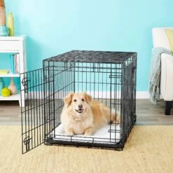Frisco Heavy Duty Fold & Carry Double Door Collapsible Wire Dog Crate & Frisco Wire Dog & Small Pet Exercise Pen With Step-Through Door -Dog Supply Store 255537 PT2. AC SS1800 V1603646531