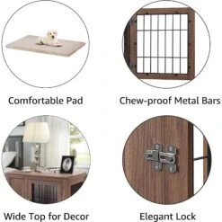 Unipaws Furniture Style Dog Crate -Dog Supply Store 264626 PT6. AC SS1800 V1608771475