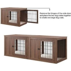 Unipaws Furniture Style Dog Crate -Dog Supply Store 264626 PT8. AC SS1800 V1644982617