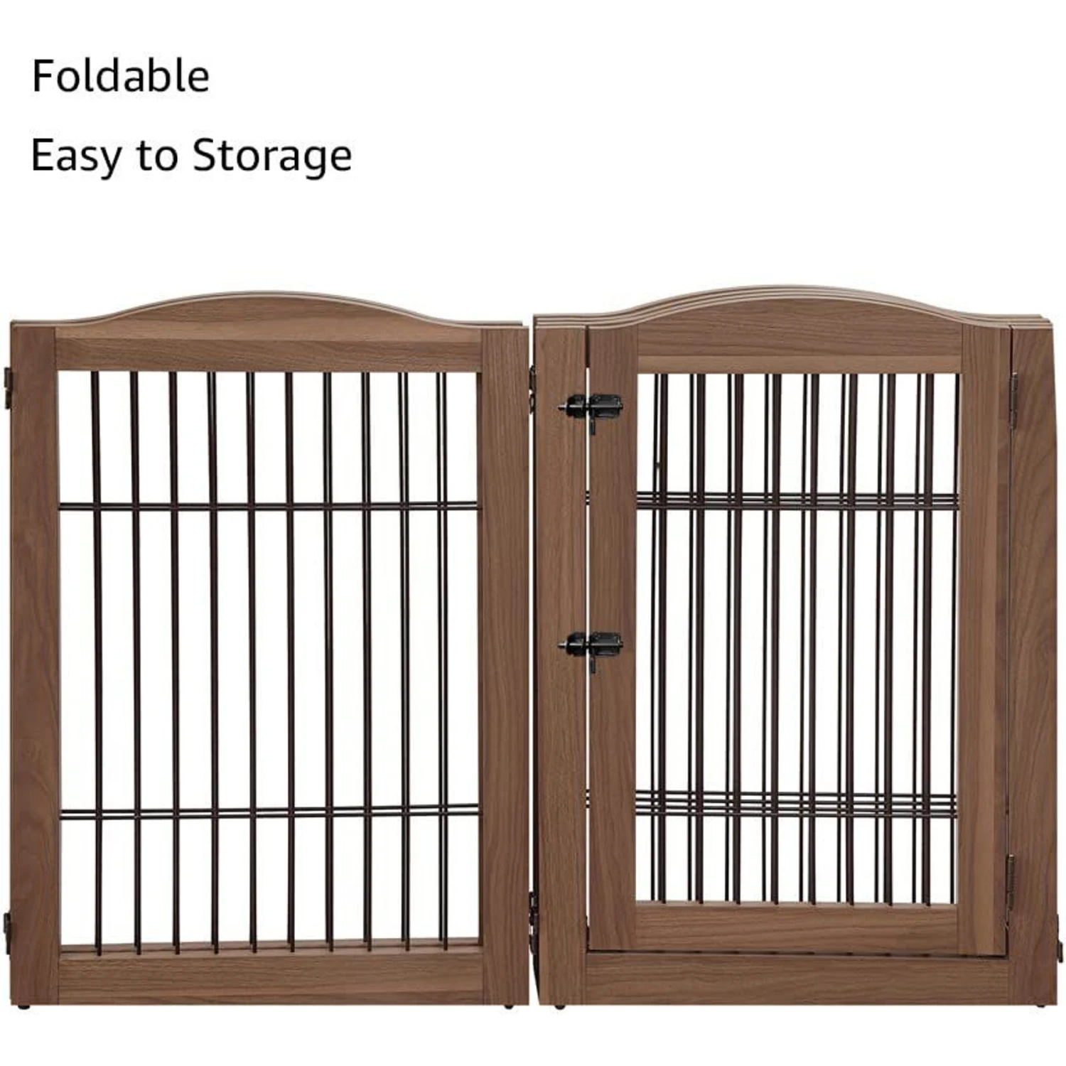 Unipaws 6 Panel Wire Dog Playpen Freestanding Pet Gate 6 Unipaws 6 Panel Wire Dog Playpen Freestanding Pet Gate - Image 6