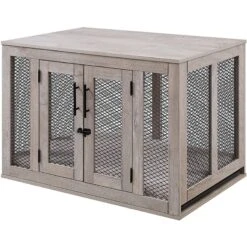 Unipaws Furniture Style Dog Crate, Weathered Gray -Dog Supply Store 264632 PT4. AC SS1800 V1638226366
