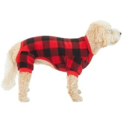 Frisco Dog & Cat Cozy Polar Fleece PJs, Red Plaid 8 Frisco Dog & Cat Cozy Polar Fleece PJs, Red Plaid -Dog Supply Store 268510 PT2. AC SS1800 V1637674301