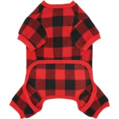 Frisco Dog & Cat Cozy Polar Fleece PJs, Red Plaid 9 Frisco Dog & Cat Cozy Polar Fleece PJs, Red Plaid -Dog Supply Store 268510 PT4. AC SS1800 V1637650986