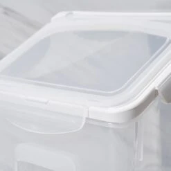 Hanamya BPA Free Pet Food Storage Container & Measuring Cup, White -Dog Supply Store 268707 PT5. AC SS1800 V1660706056