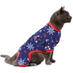 Frisco Snowy Nights Dog & Cat Cozy Polar Fleece PJs -Dog Supply Store 276448 PT2. AC SS1800 V1637683010