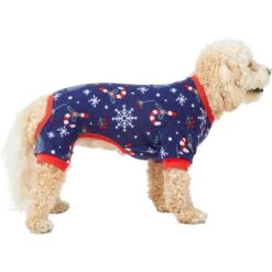 Frisco Snowy Nights Dog & Cat Cozy Polar Fleece PJs -Dog Supply Store 276448 PT3. AC SS1800 V1637674030