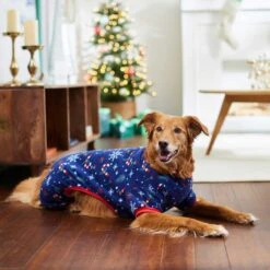 Frisco Snowy Nights Dog & Cat Cozy Polar Fleece PJs -Dog Supply Store 276448 PT5. AC SS1800 V1637672189