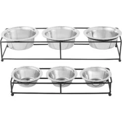 Frisco Multi Pet Feeding 3-Bowls Straight Stainless Steel Dog & Cat Bowl 11 Frisco Multi Pet Feeding 3-Bowls Straight Stainless Steel Dog & Cat Bowl -Dog Supply Store 277568 PT5. AC SS1800 V1627936036