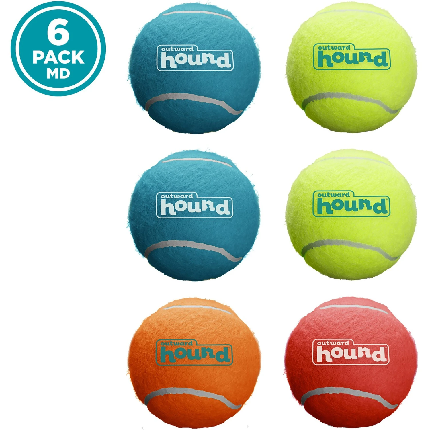 Outward Hound Squeaker Balls Medium Dog Toys, 6 Count 6 Outward Hound Squeaker Balls Medium Dog Toys, 6 Count - Image 6